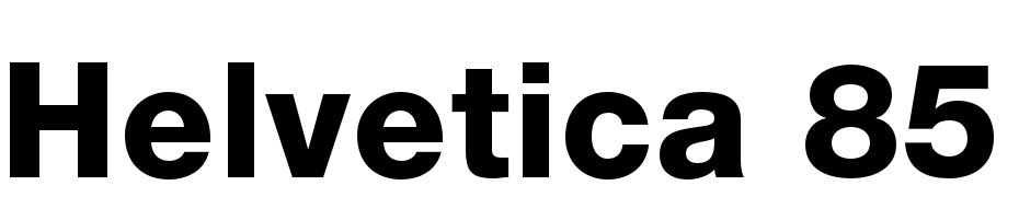 Helvetica 85 Heavy Font Download Free